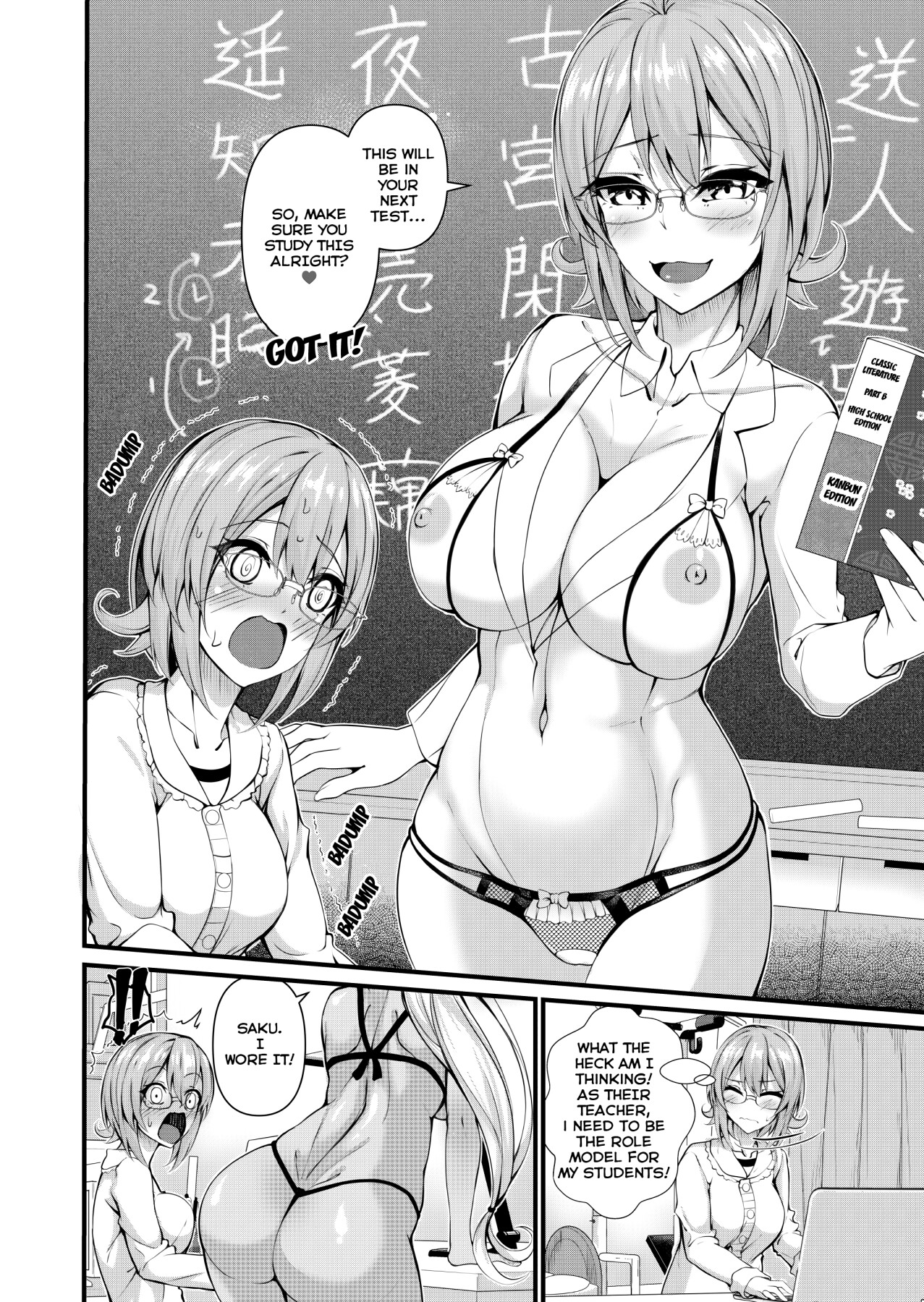 Hentai Manga Comic-Futanari Gym Employee Serious Highschool Teacher-Read-8